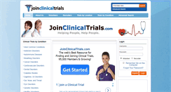 Desktop Screenshot of joinclinicaltrials.com